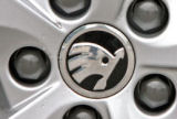 Yeti - center wheel caps with new 2012 logo - original Skoda Auto,a.s.