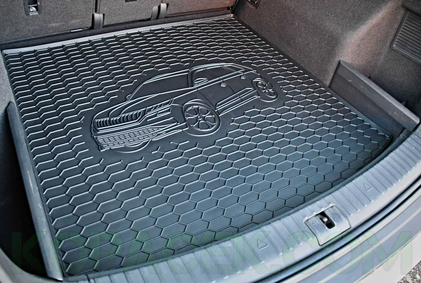für Kodiaq Kofferraum - RS/SPORTLINE Gummi-Fußmatte für strapazierfähige den - - mit Auto-Silhouette