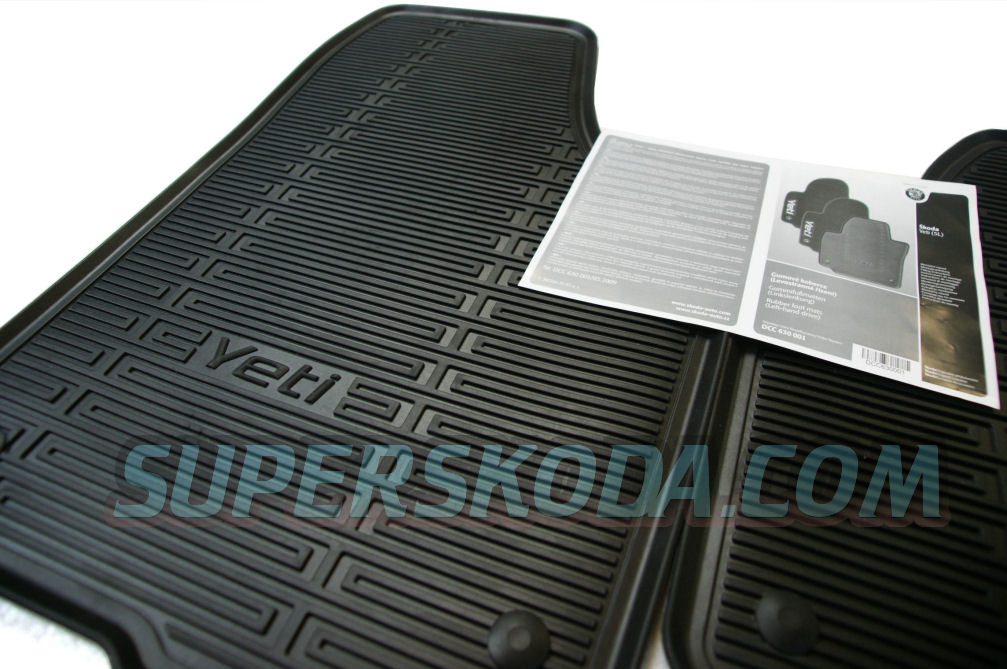 duty heavy RHD Yeti floor original - Auto,a.s. - rubber mats, Skoda