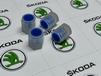 Official Skoda Auto,a.s. Tyre valve caps with Skoda logo 000-071-215C