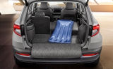 Karoq - uitklapbare kofferbakmat, textiel-rubber, origineel Skoda Auto, a.s. product