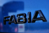 Fabia I - Original Skoda Auto,a.s. bakre emblem ´FABIA´ - MONTE CARLO svart versjon