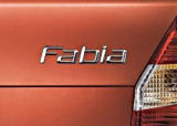 Fabia II - eredeti Skoda krómozott embléma ´FABIA´ - V2