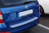Octavia III Combi - achterbumper beschermplaat ALUMINIUM ZILVER - Martinek Auto