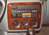 per Octavia I 96-00 - pannello audio centrale in LEGNO GREZZO - MARTINEK AUTO