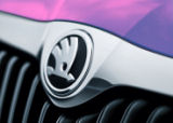 Yeti - voorgrille-embleem - NIEUW 2012 ontwerp, origineel Skoda Auto,a.s. product