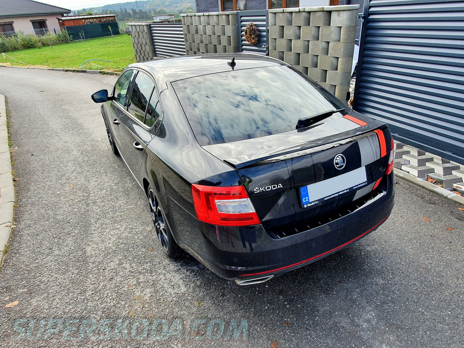 Octavia III RS Limousine - original Skoda rear bumper protective panel ...