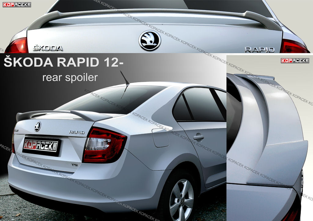 Rapid limousine - rear trunk spoiler V1 : SUPERSKODA.COM